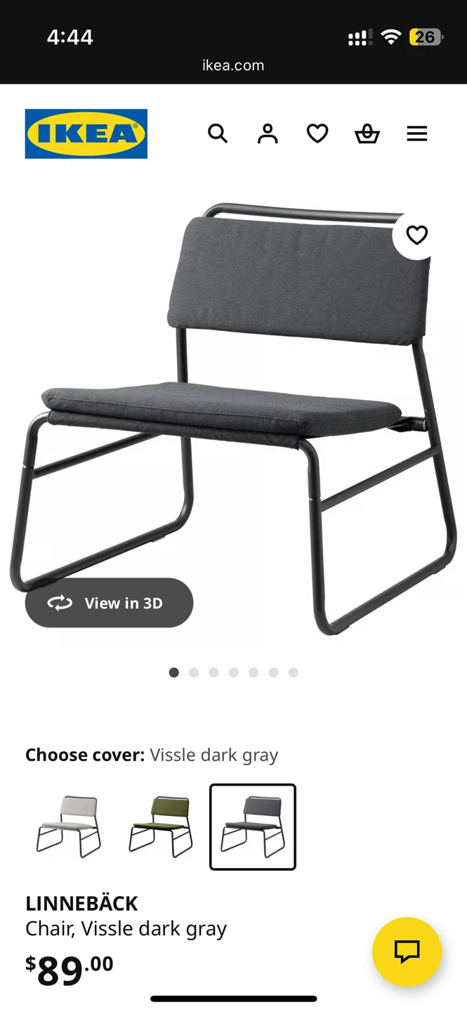 Ikea Linneback Lounge Chair - photo 4