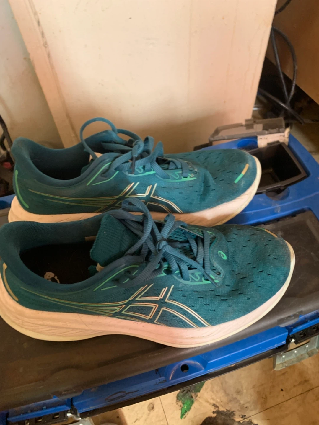 ASICS Teal Running Shoes - photo 3