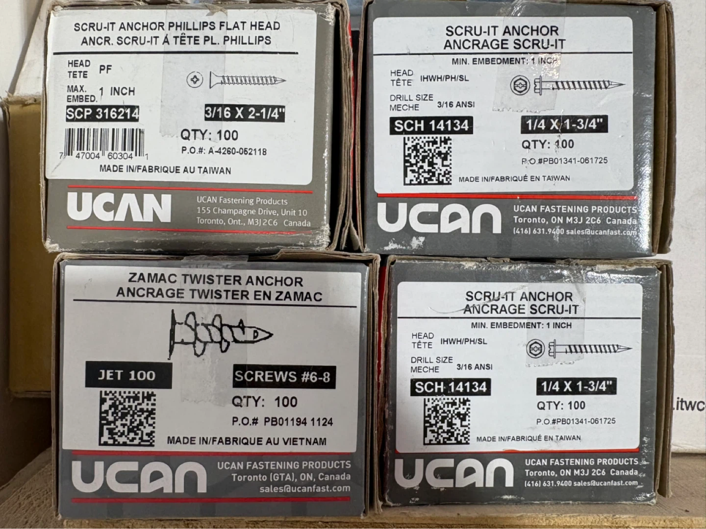 UCAN Screws - Phillips Flat Head and Scru-It Anchors - photo 2