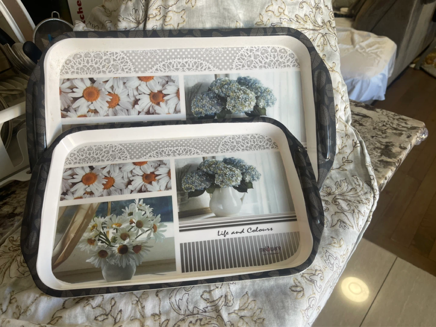 Set of 2 Decorative Trays - photo 2