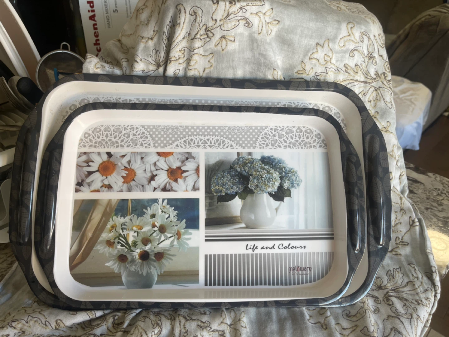 Set of 2 Decorative Trays - photo 3