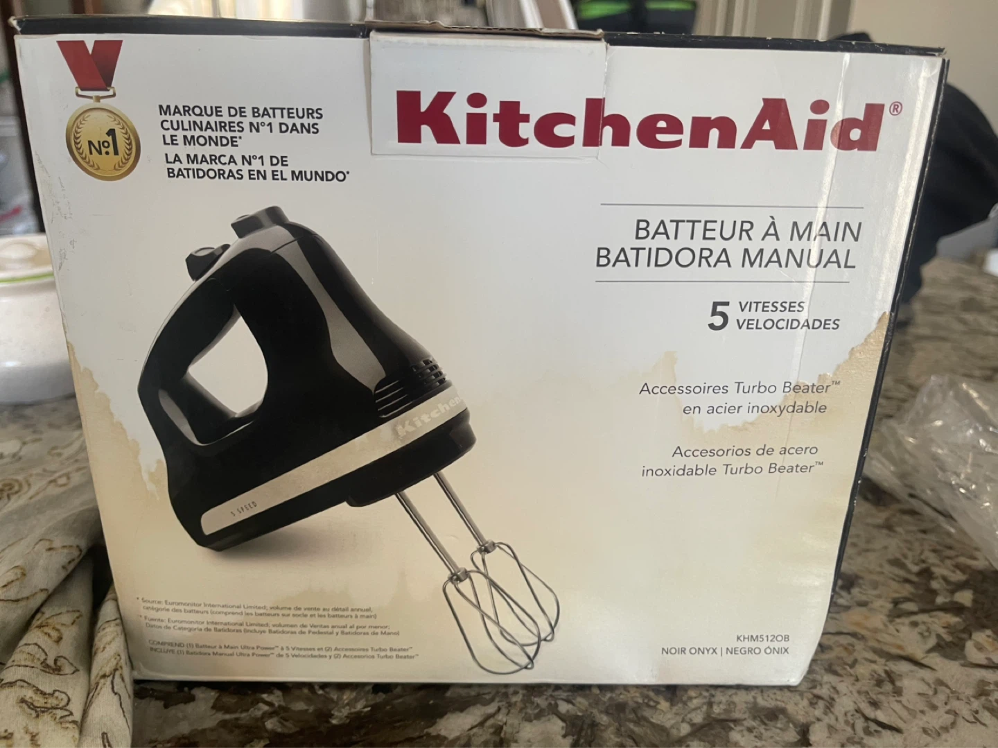 KitchenAid 5-Speed Hand Mixer - Black - photo 2