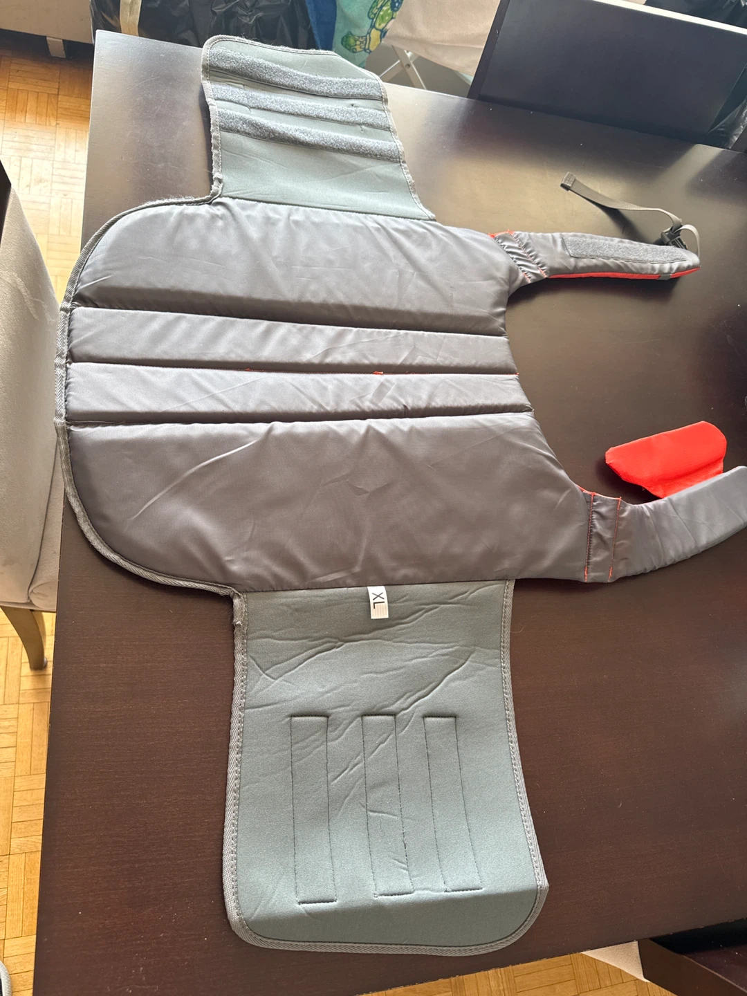 Orange and Grey Dog Life Jacket Vest XL - photo 3