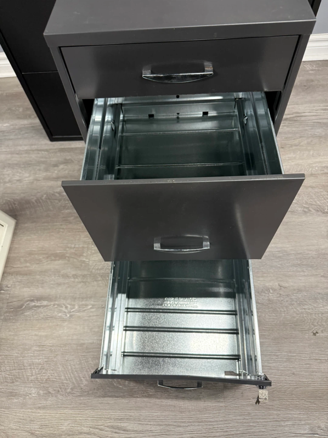 grey office 3-Drawer Vertical File Cabinet - photo 5