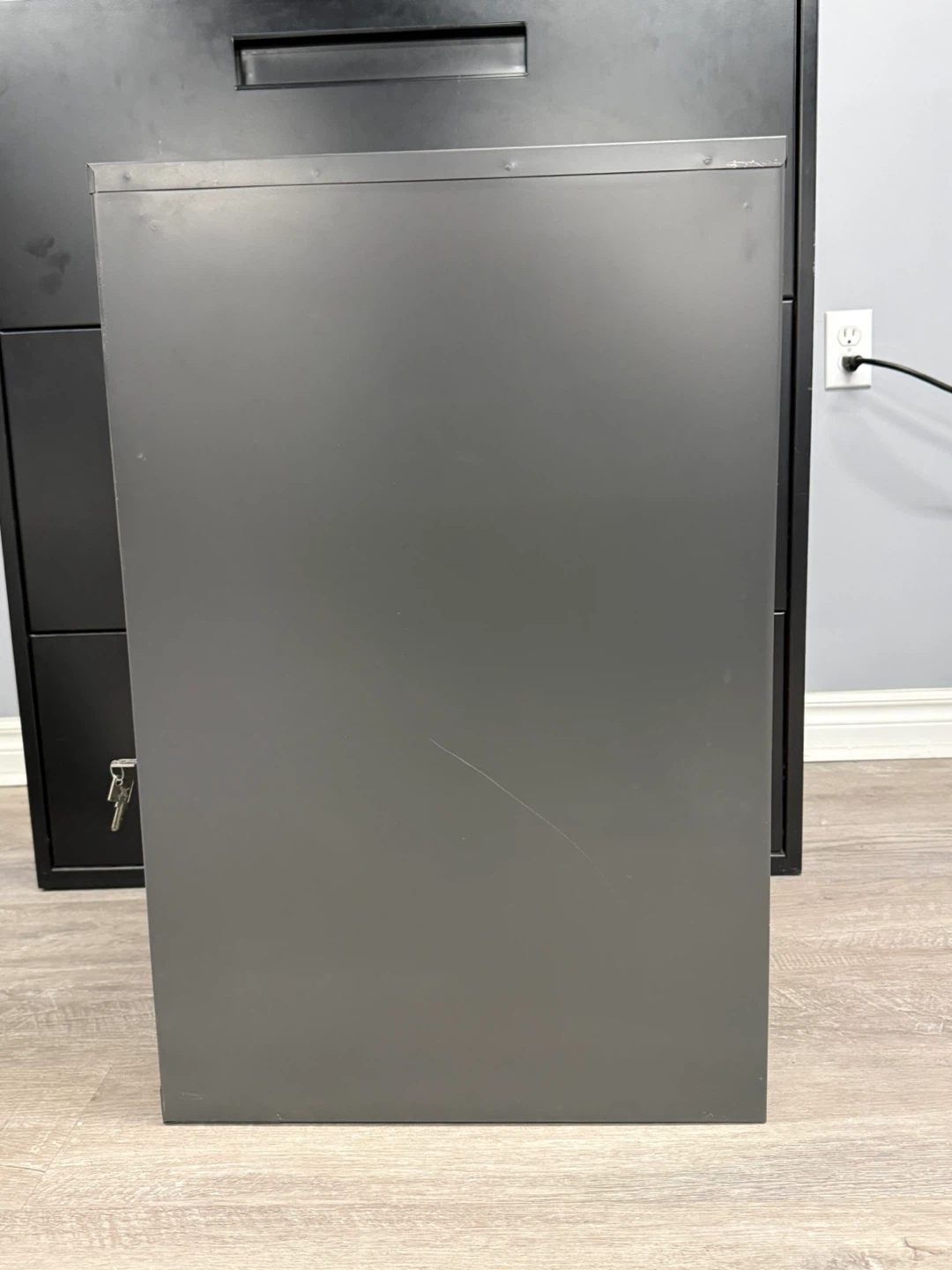 grey office 3-Drawer Vertical File Cabinet - photo 2