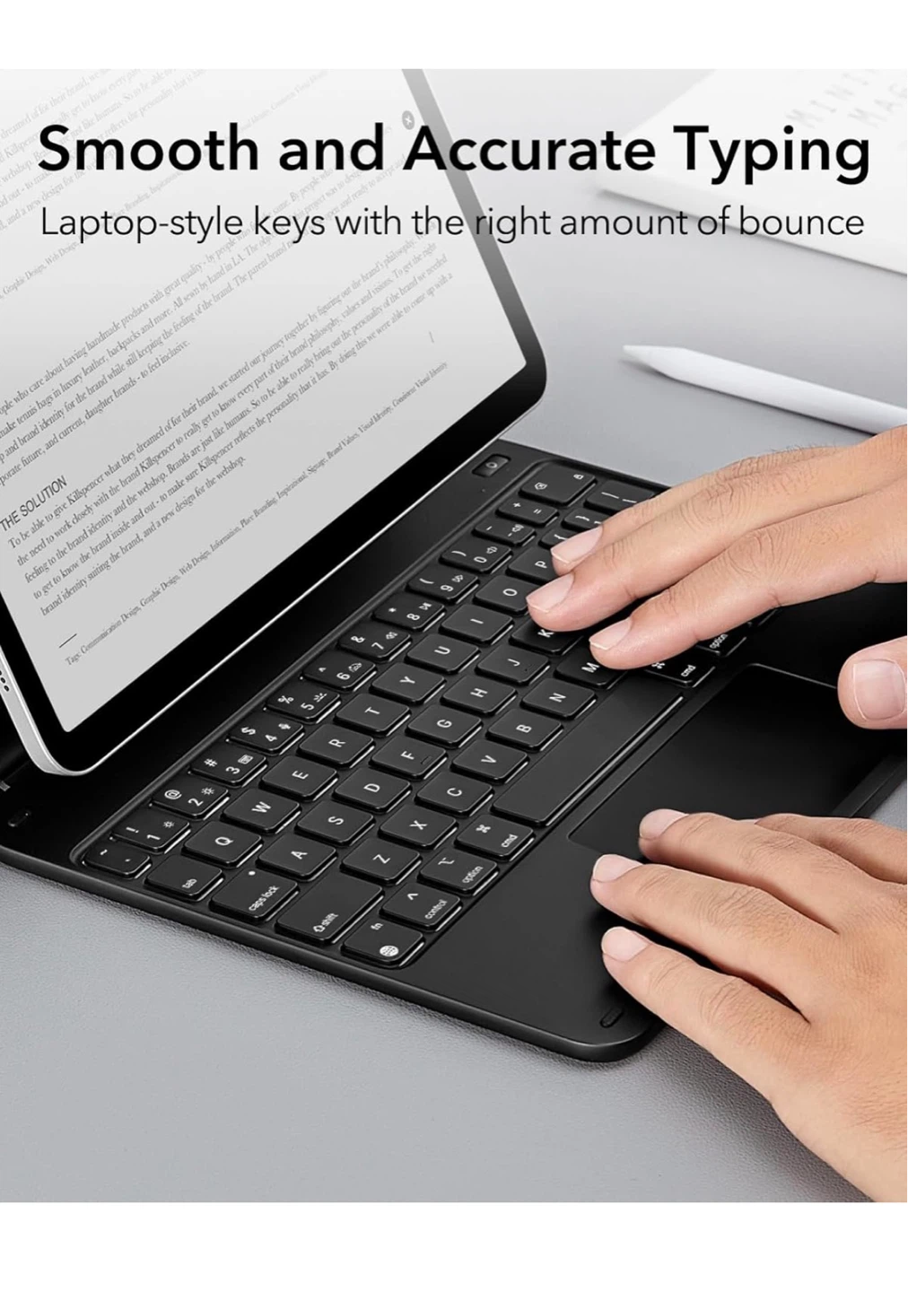 ESR iPad Air 11 Inch Keyboard Case - Black K1 - photo 5