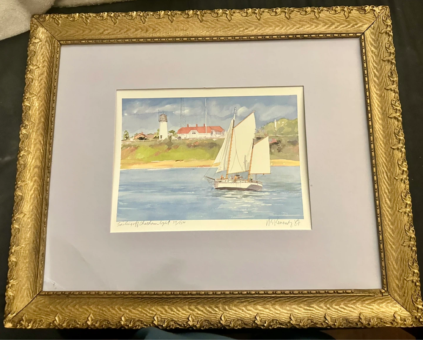 Sailing off Chatham Light Limited Edition Print by M.R. Kennedy - photo 5