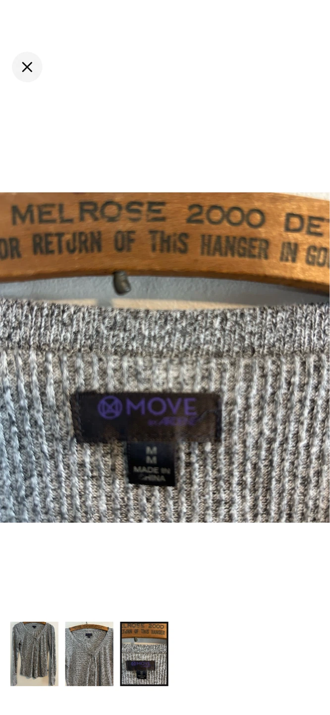 Move by Code grey henley top size M - photo 3