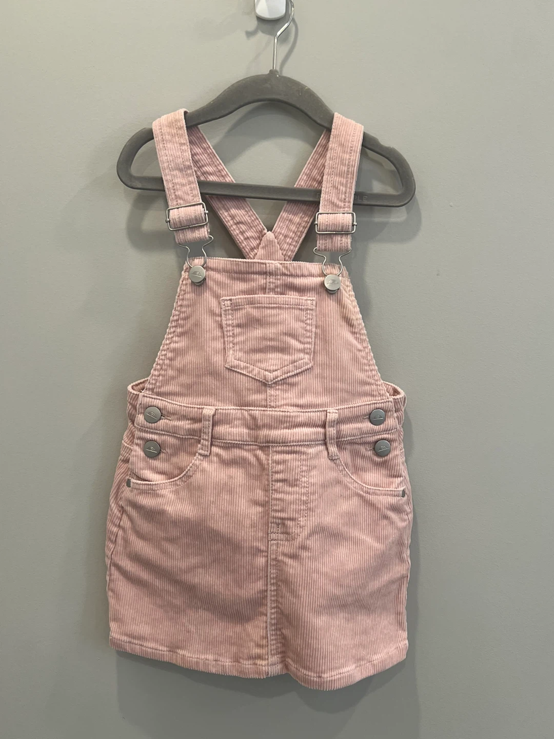 Jamie Kay Corduroy Pinafore Dress Pink Size 6