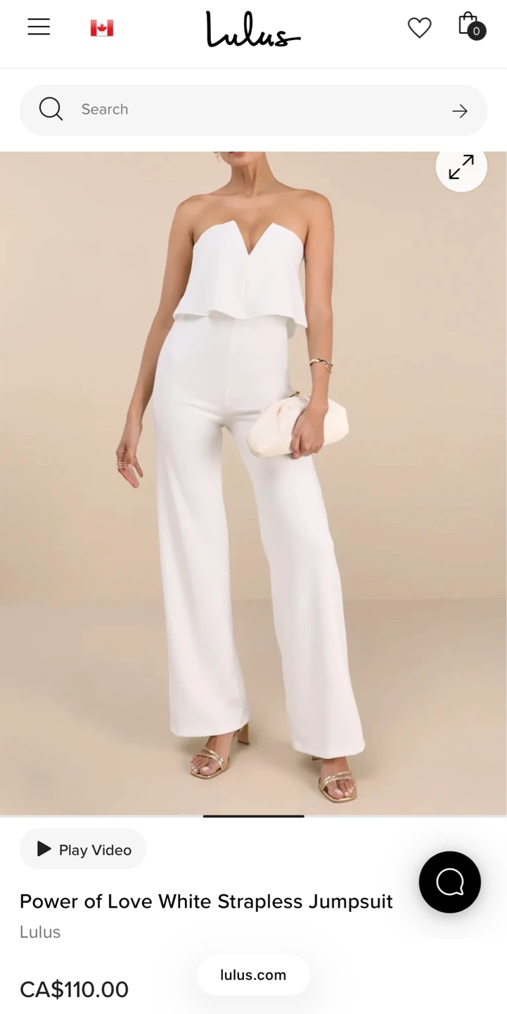 Lulus "Power of Love" White Strapless Jumpsuit - photo 2