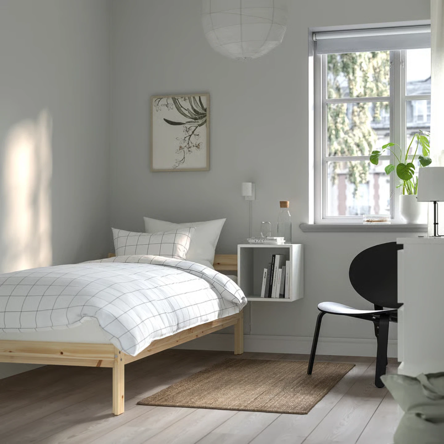 IKEA Single Bed Frame and Mattress - photo 4