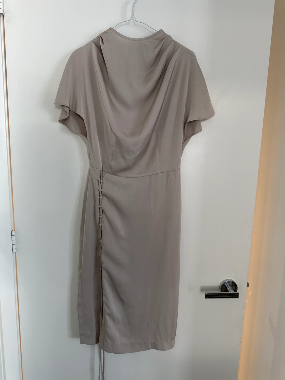 New Lightweight Taupe Midi Dress
