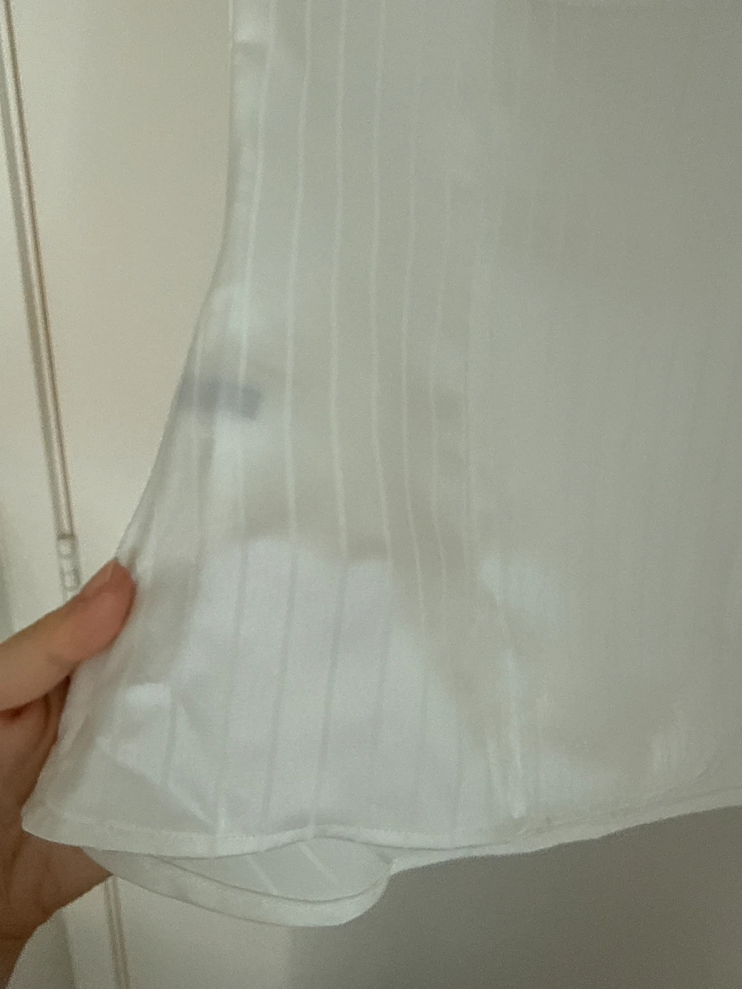 New White Satin Cowl Neck Blouse - photo 3