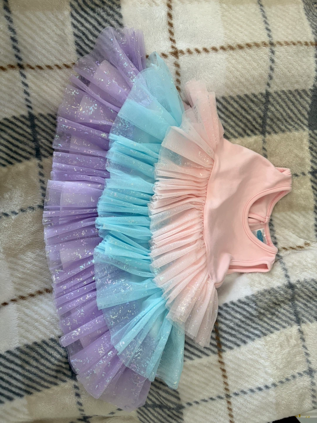 Girls' Dresses (2) - Gold Floral & Rainbow Tulle🌱 - photo 2
