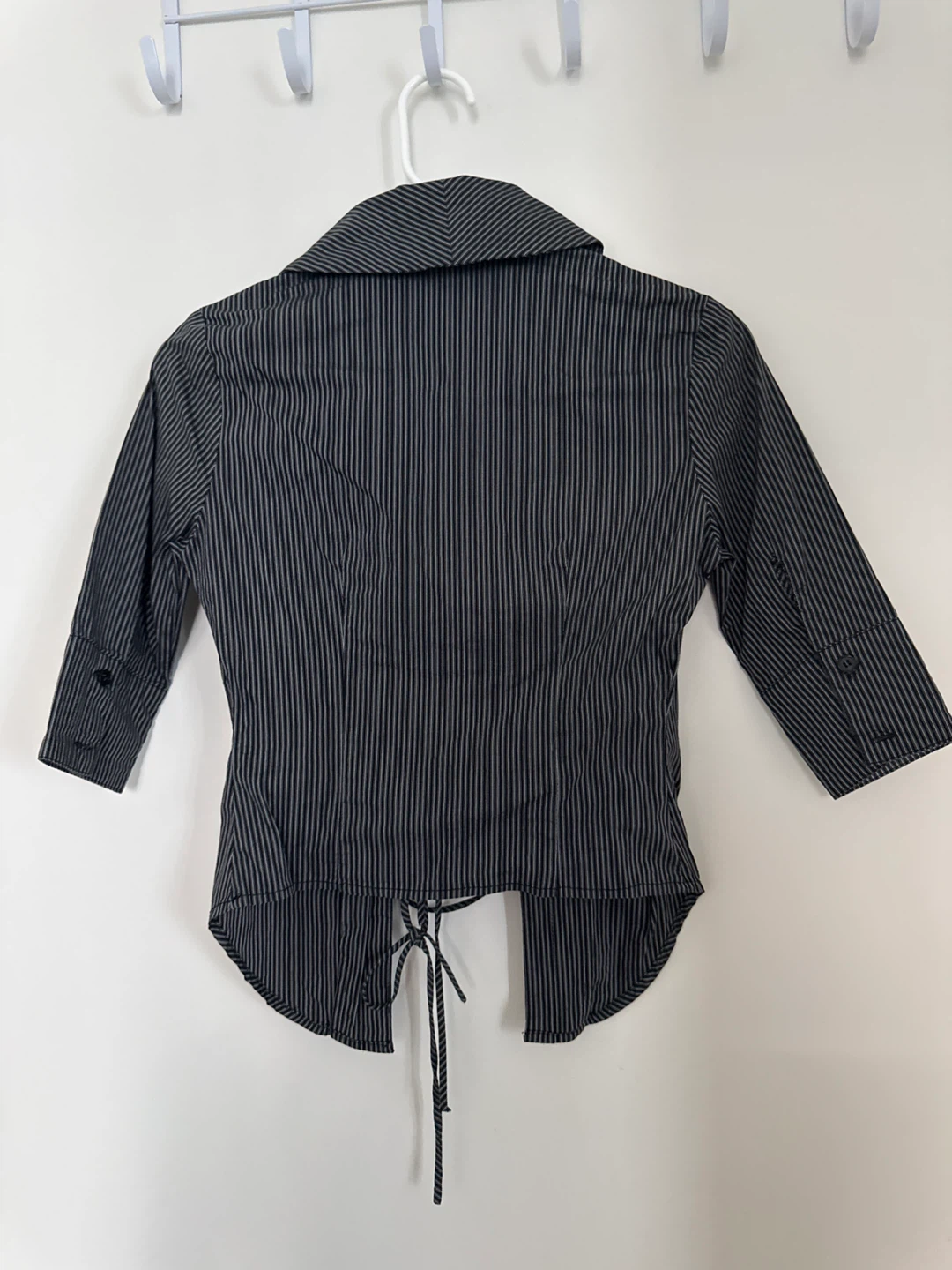 New Rusty Nail Pinstripe Lace-Up Blazer - photo 5