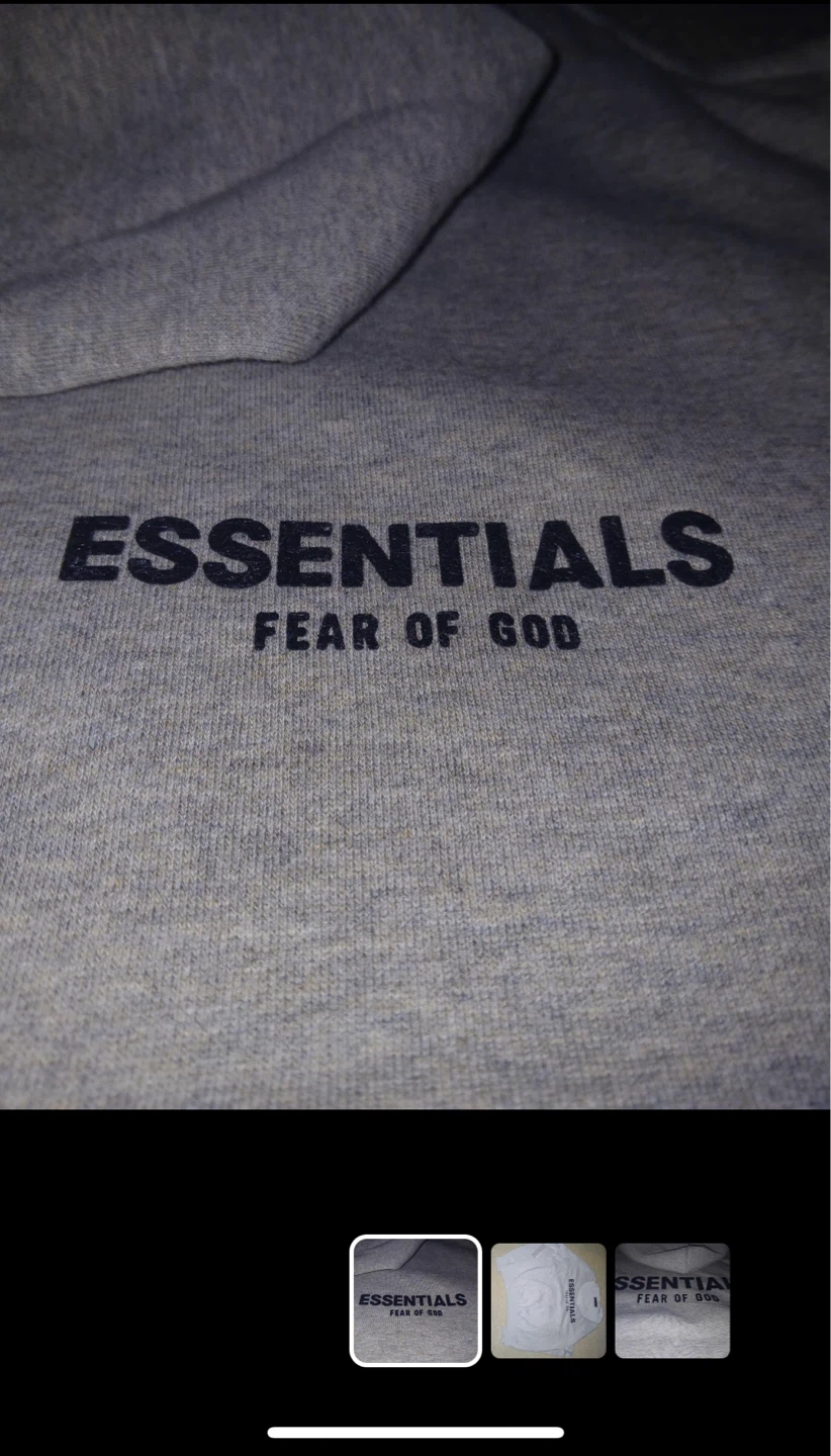 ESSENTIALS Fear of God Hoodie Grey - photo 2