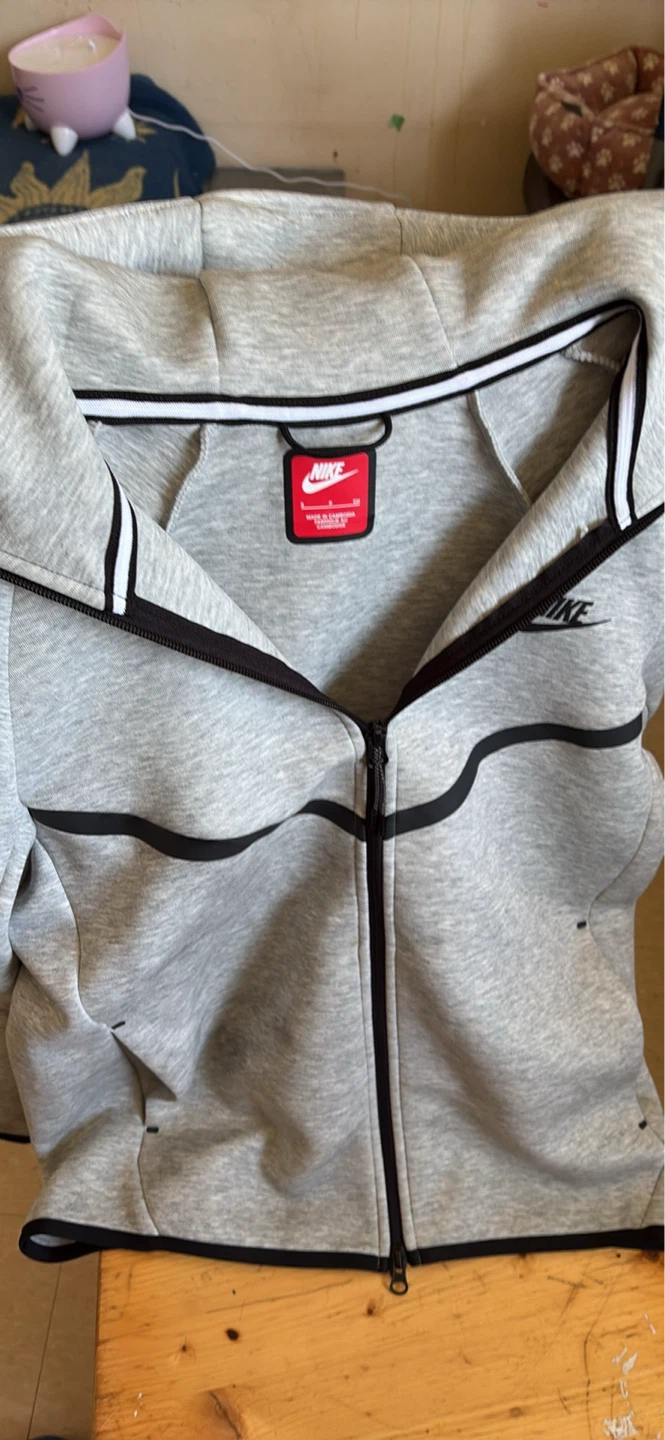 Nike Tech Fleece Full Zip Hoodie Grey - photo 2