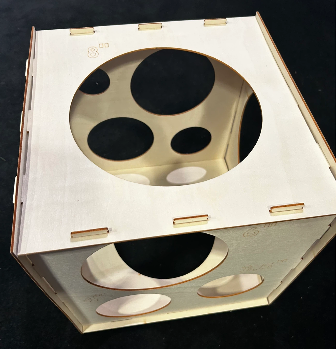11 Holes Collapsible Wood Balloon Sizer Cube Box (2 - 10 inch)