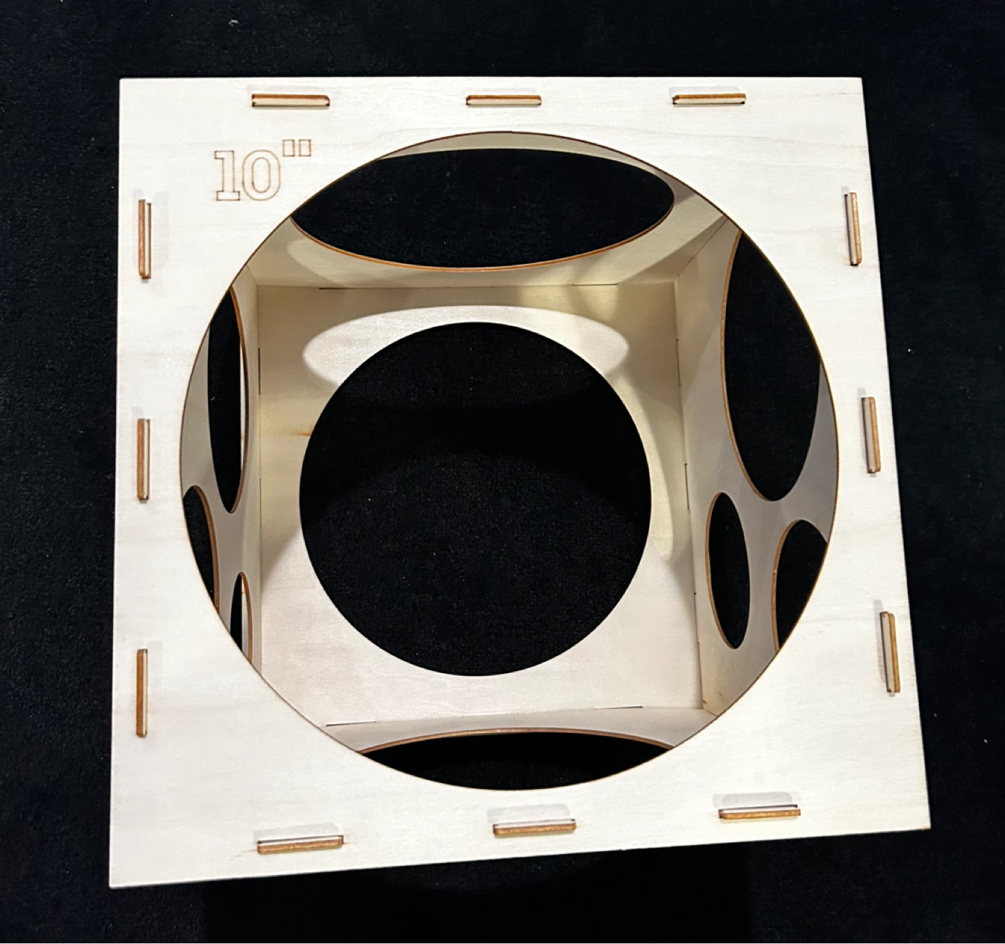 11 Holes Collapsible Wood Balloon Sizer Cube Box (2 - 10 inch) - photo 2