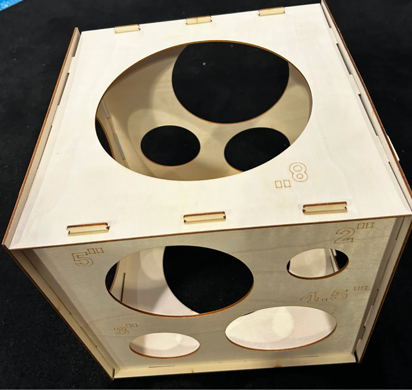 11 Holes Collapsible Wood Balloon Sizer Cube Box (2 - 10 inch) - photo 4