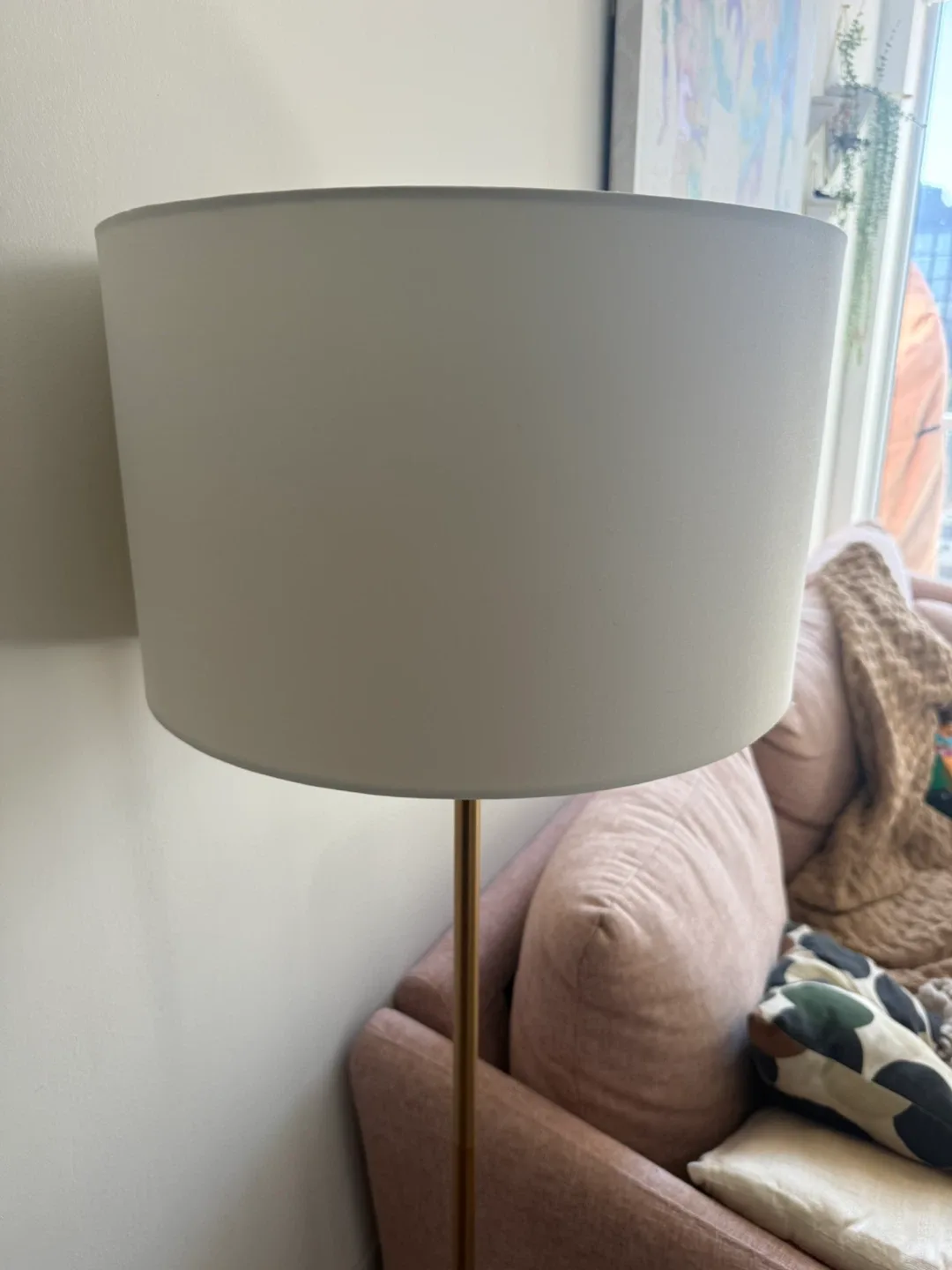 Modern Gold Floor Lamp with Marble base - photo 2