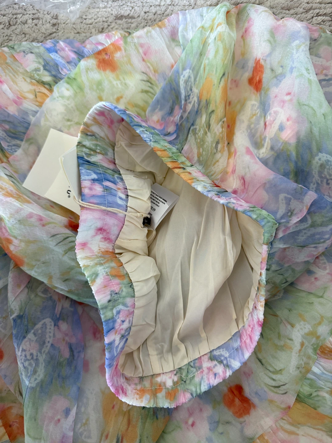 Pretty Floral Butterfly Tiered Maxi Skirt! - photo 3