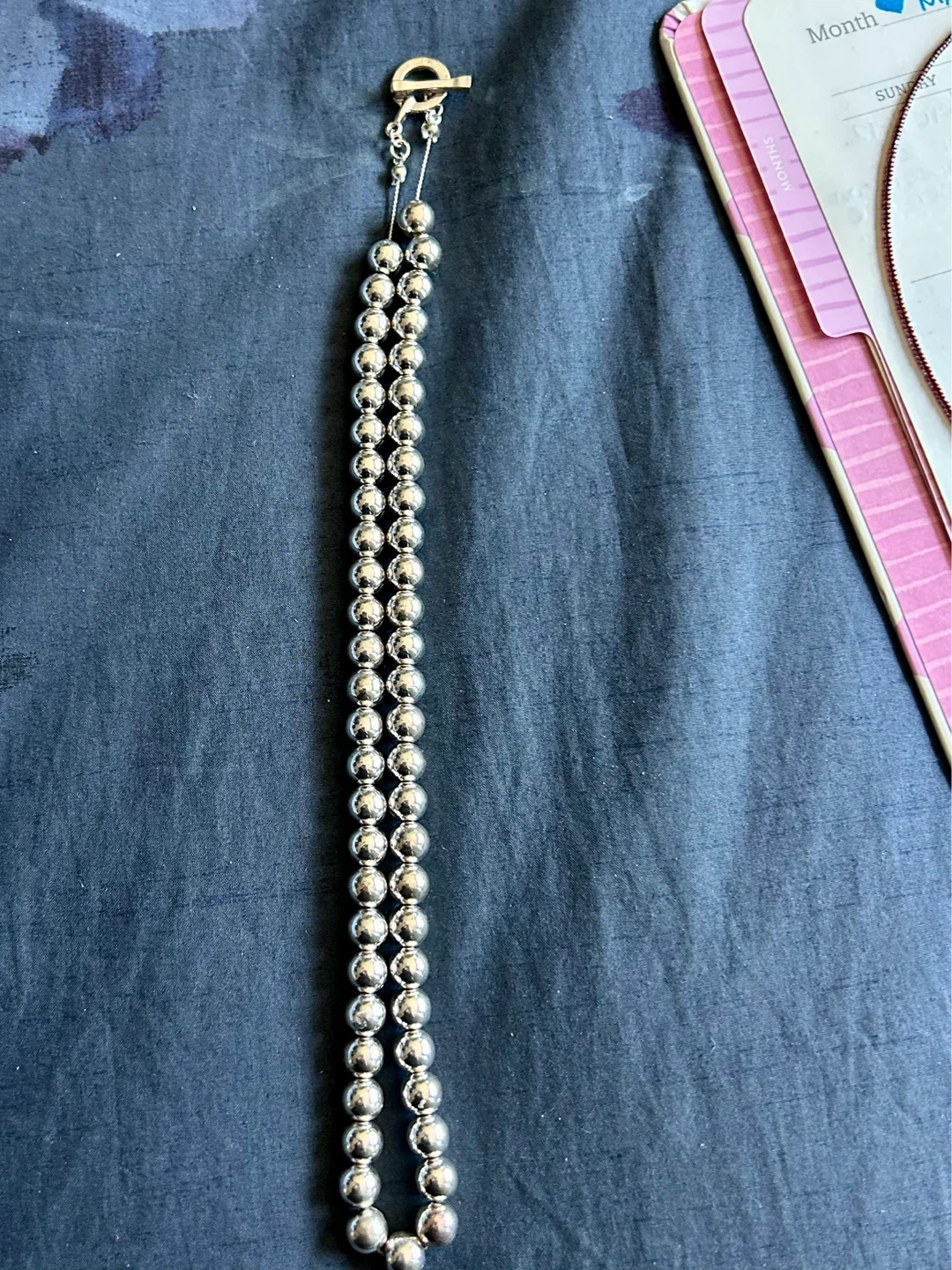 🌱Silver Beaded Chain Necklace
