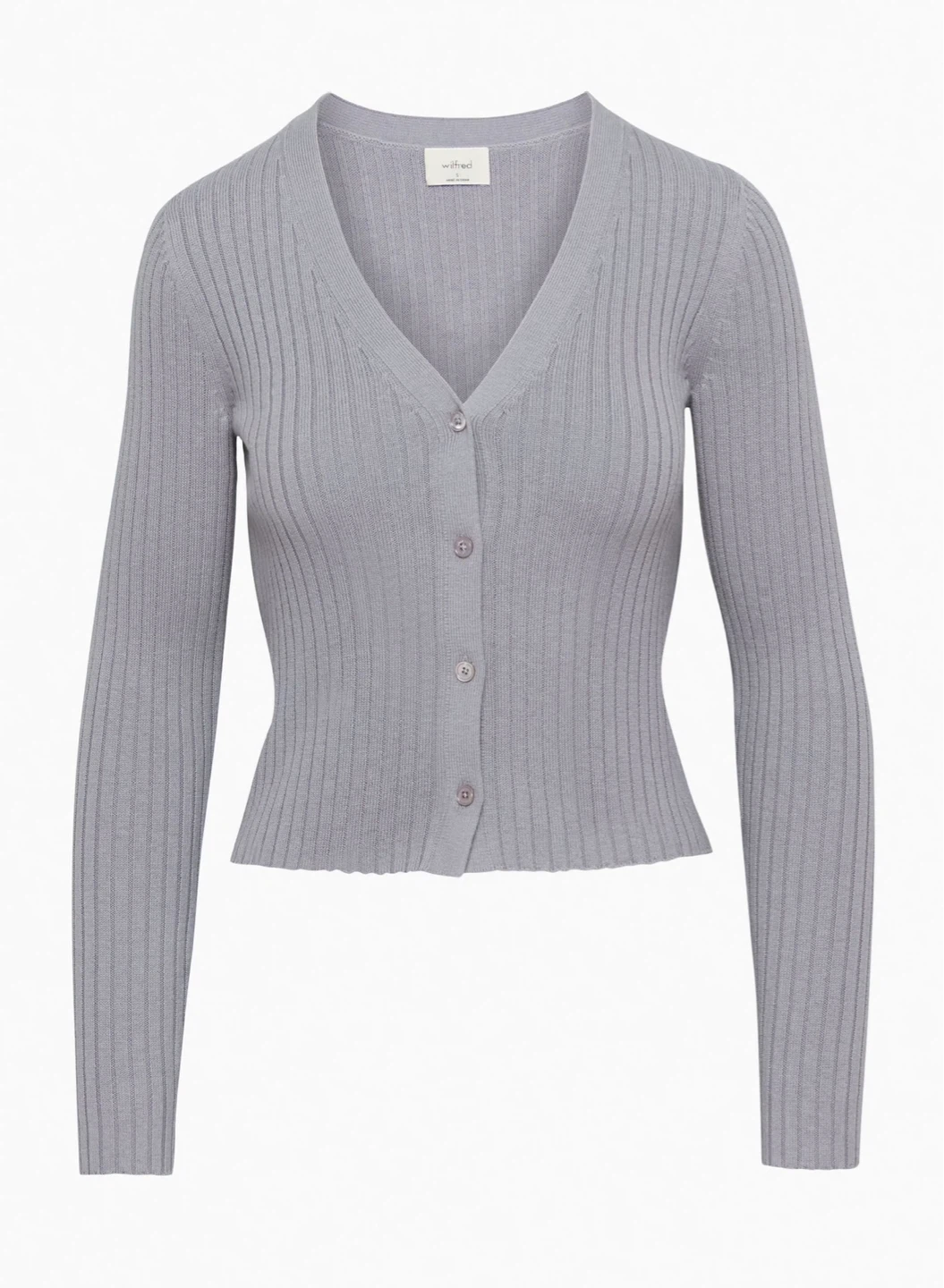 Wilfred Manila Cardigan ribbed lilac size medium - photo 2