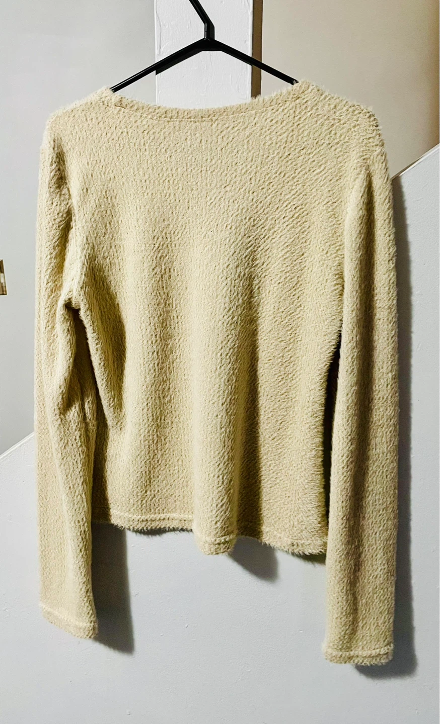 🌱Cream Textured Long Sleeve Sweater (Spring) - photo 2