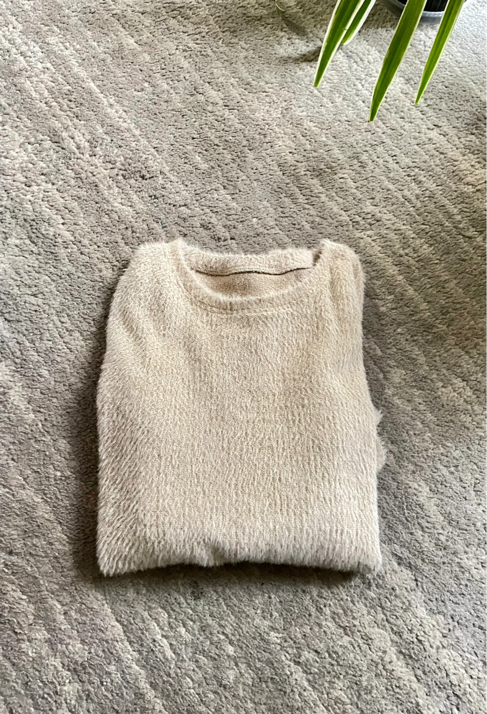 🌱Cream Textured Long Sleeve Sweater (Spring) - photo 3