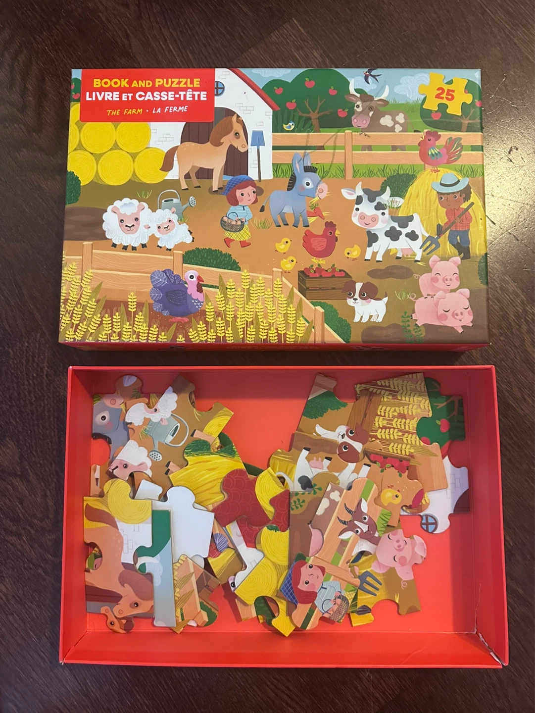 Book and Puzzle - The Farm - 25 Pieces - photo 2