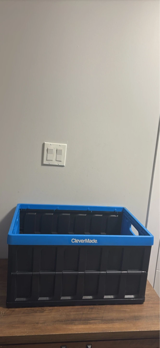 CleverMade Collapsible Storage Crate23x15x13 inches