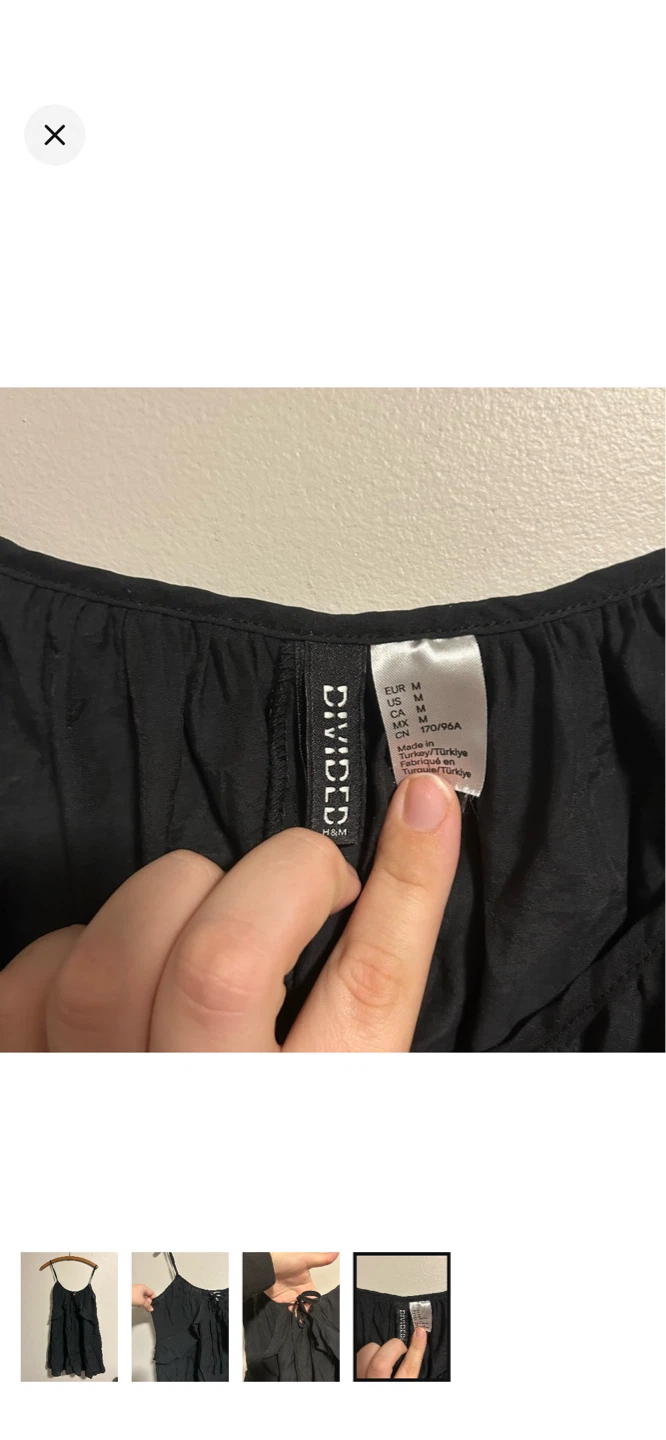 Black H&M Divided Tank Top Size Medium - photo 4
