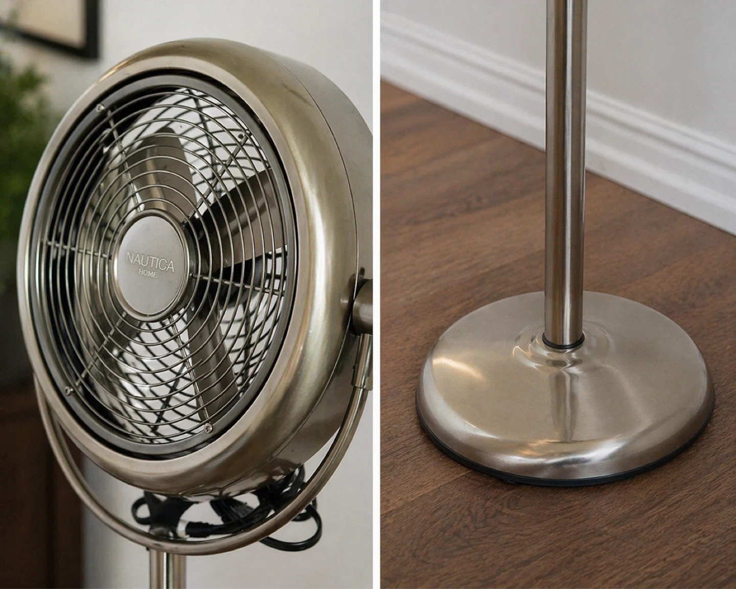 Nautica Home Pedestal Fan - Brass Finish - photo 2