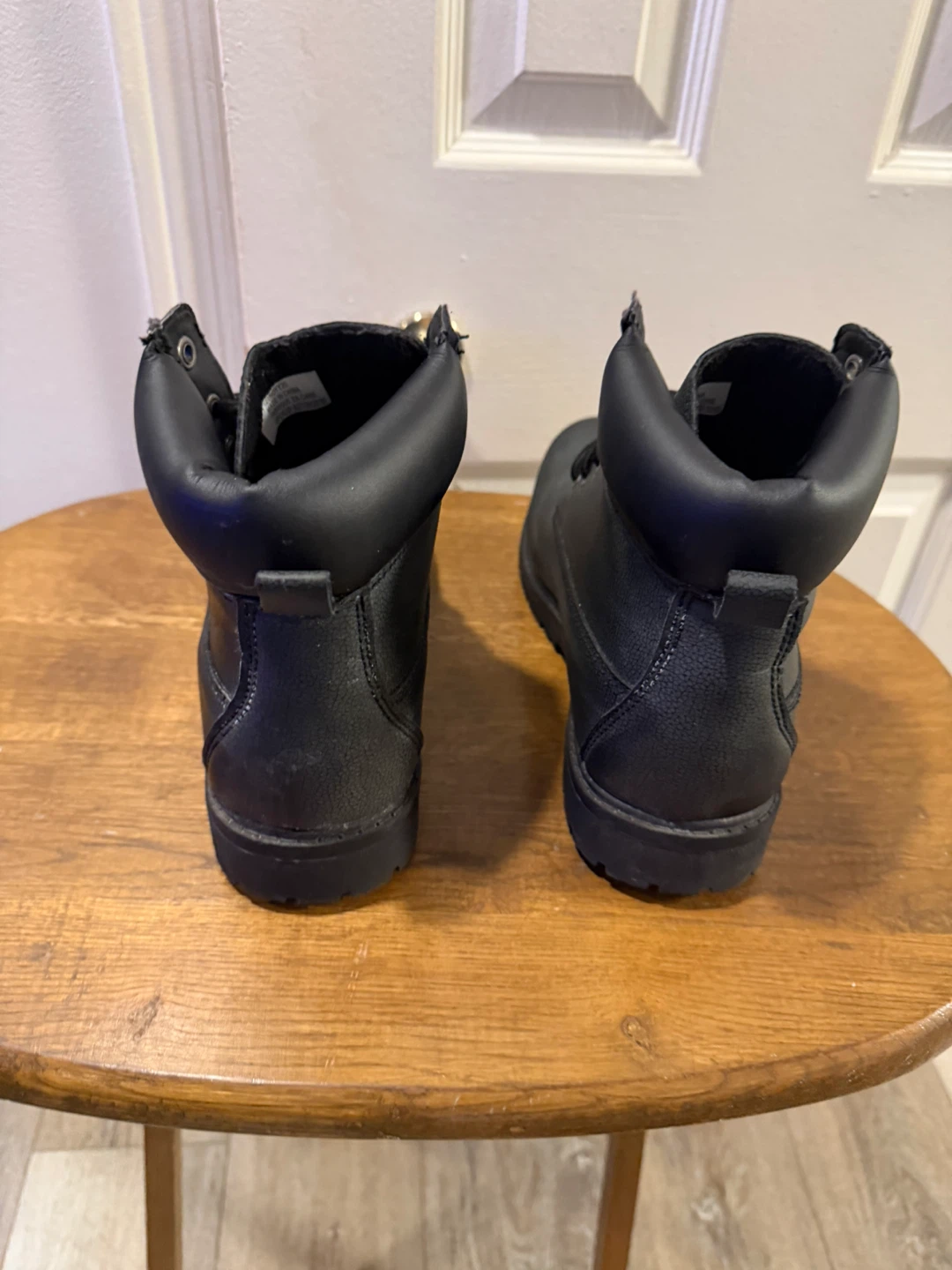 Black Work Boots Size 8 - photo 3