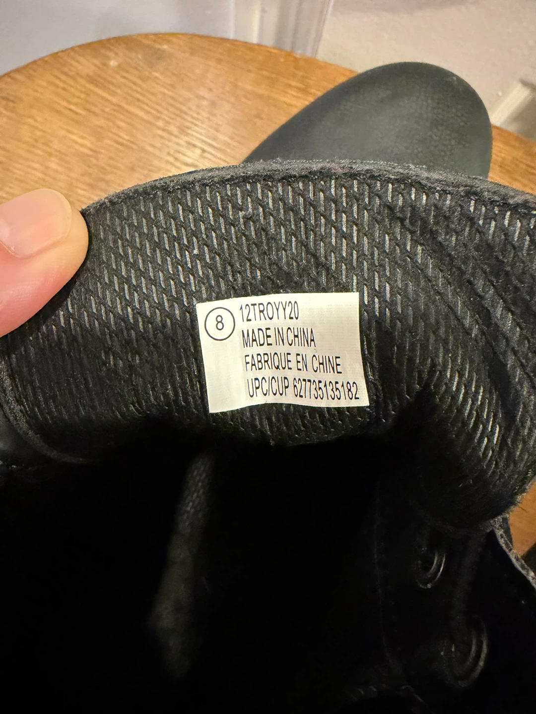 Black Work Boots Size 8 - photo 5