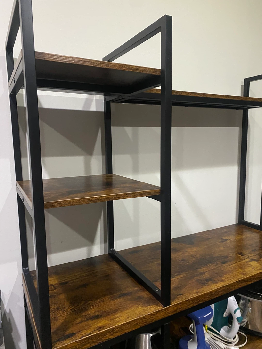 Industrial Style Baker's Rack with Shelves - photo 2
