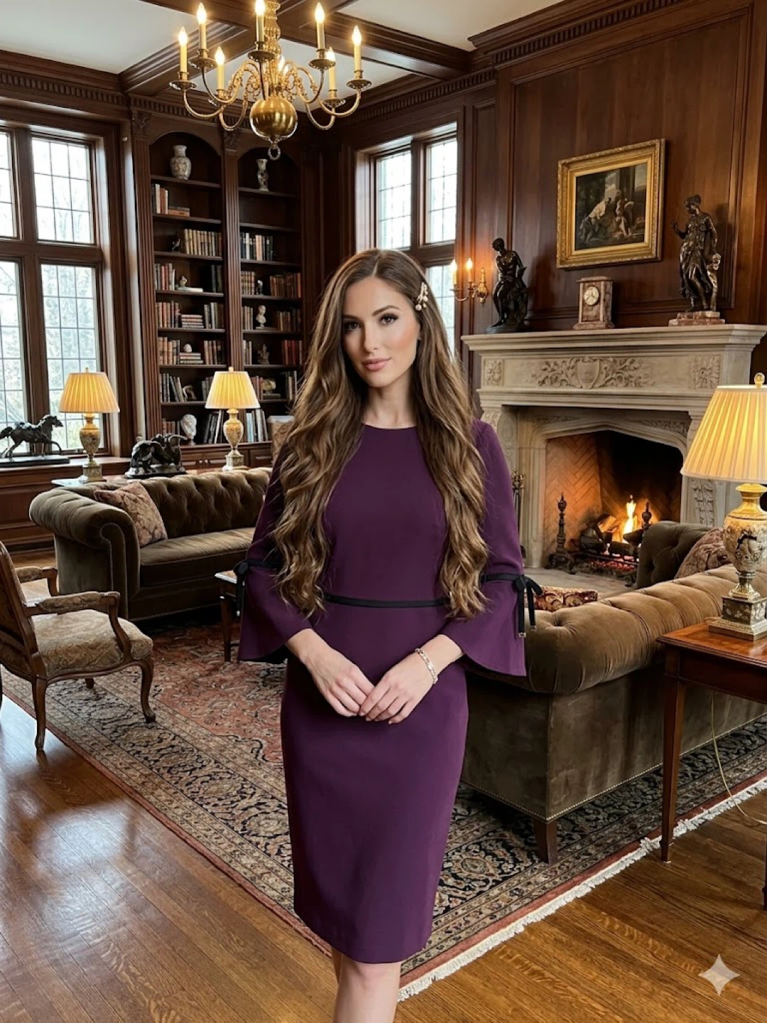 Tommy Hilfiger Purple Sheath Dress Size 6