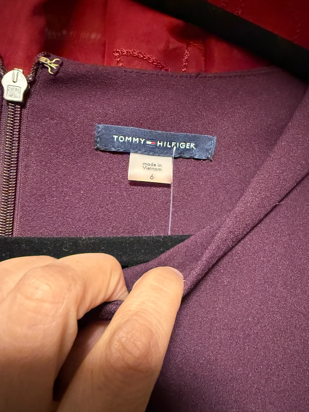 Tommy Hilfiger Purple Sheath Dress Size 6 - photo 4
