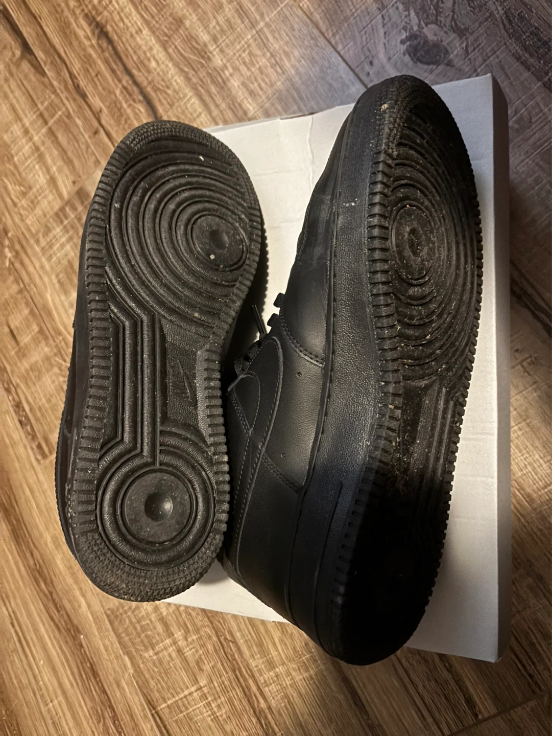 Nike Air Force 1 '07 All Black Sneakers size 10.5 - photo 2
