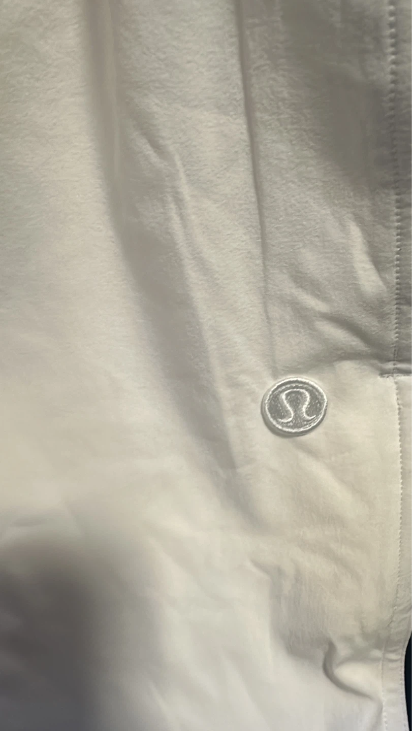 Lululemon White Track Pants with Navy Trim - photo 2