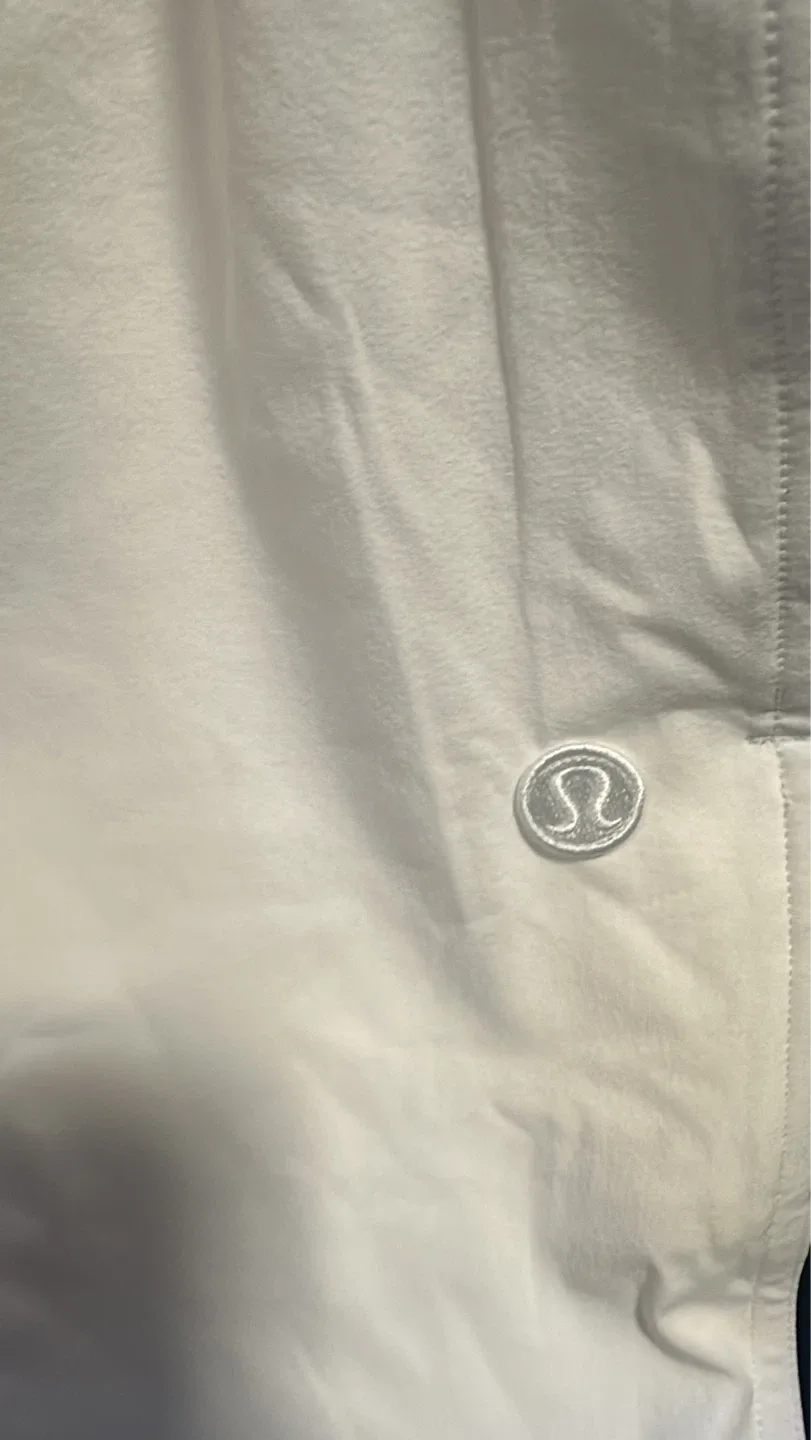Lululemon White Track Pants with Navy Trim - photo 2