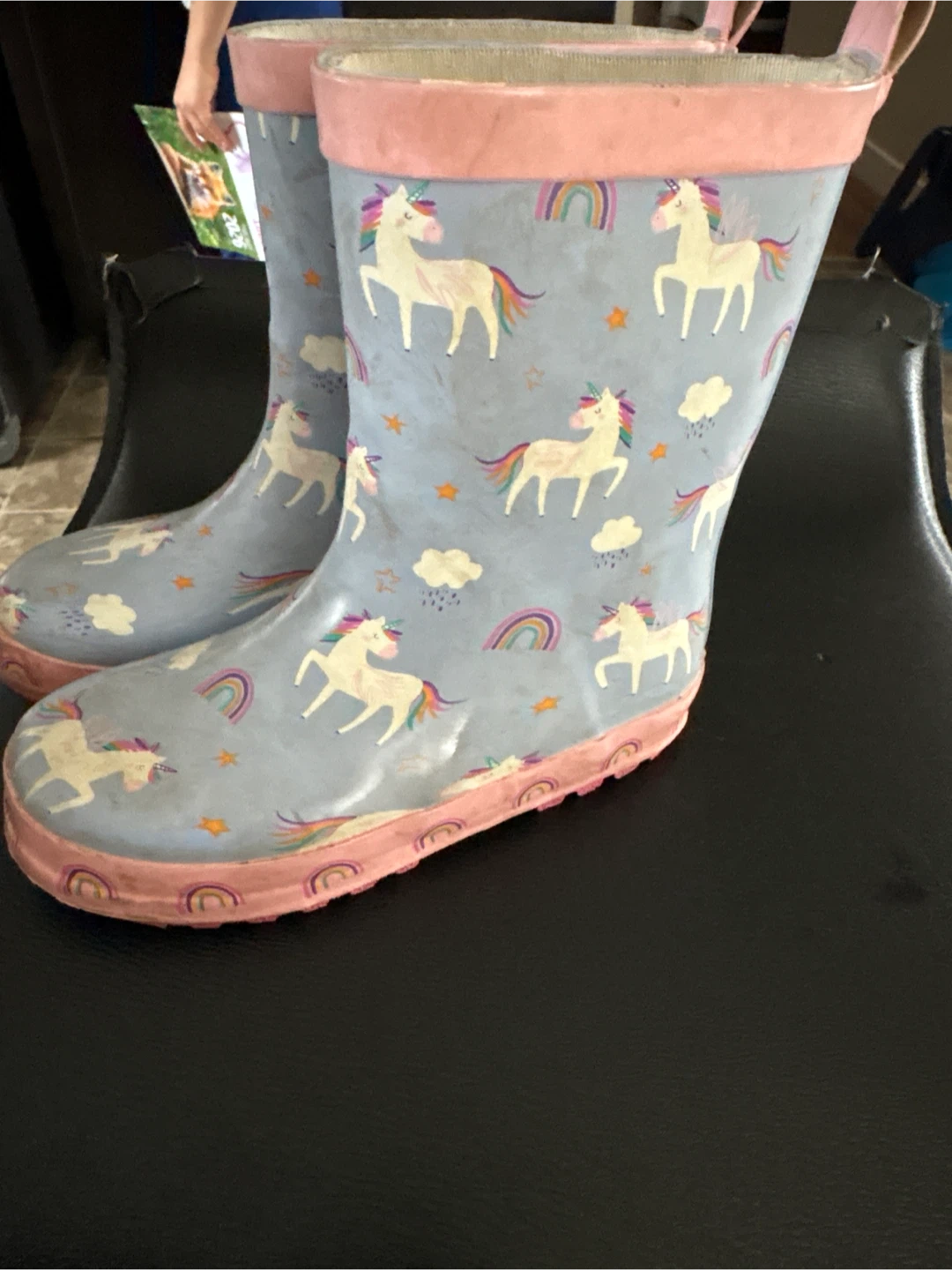 Unicorn and Rainbow Rain Boots - Kids Size - photo 3