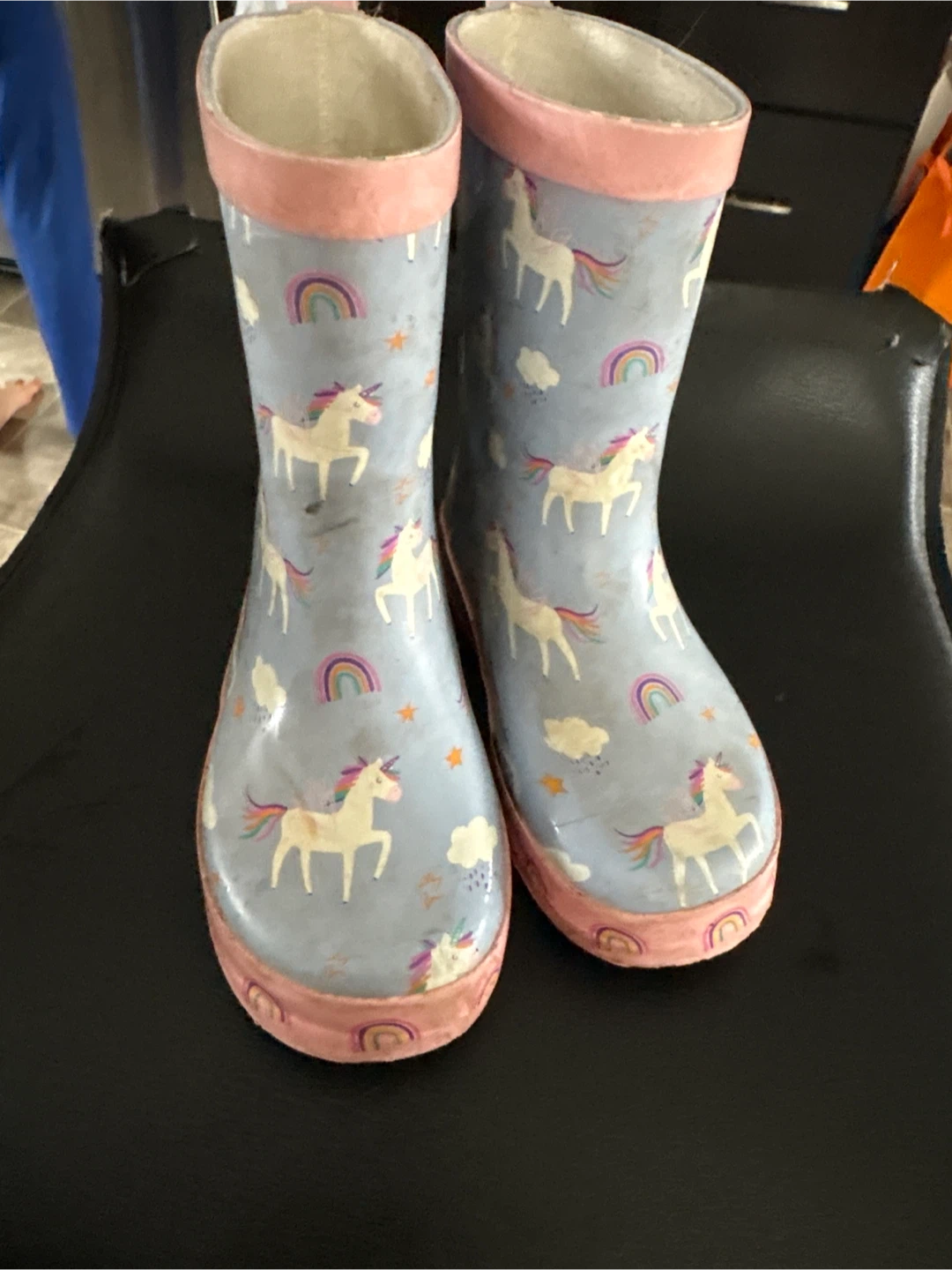 Unicorn and Rainbow Rain Boots - Kids Size