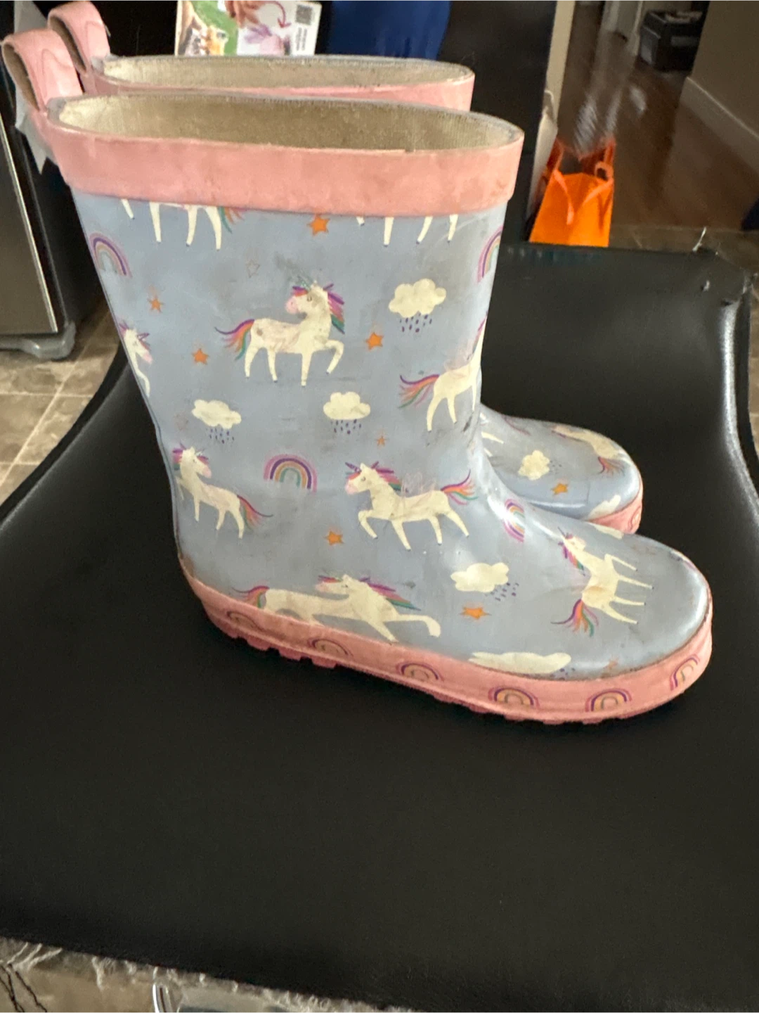 Unicorn and Rainbow Rain Boots - Kids Size - photo 2