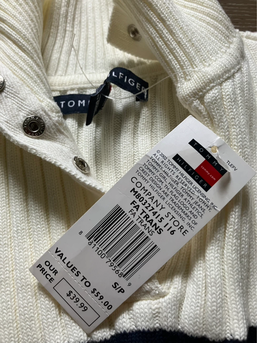 Tommy Hilfiger sweater top NEW garage sale - photo 2