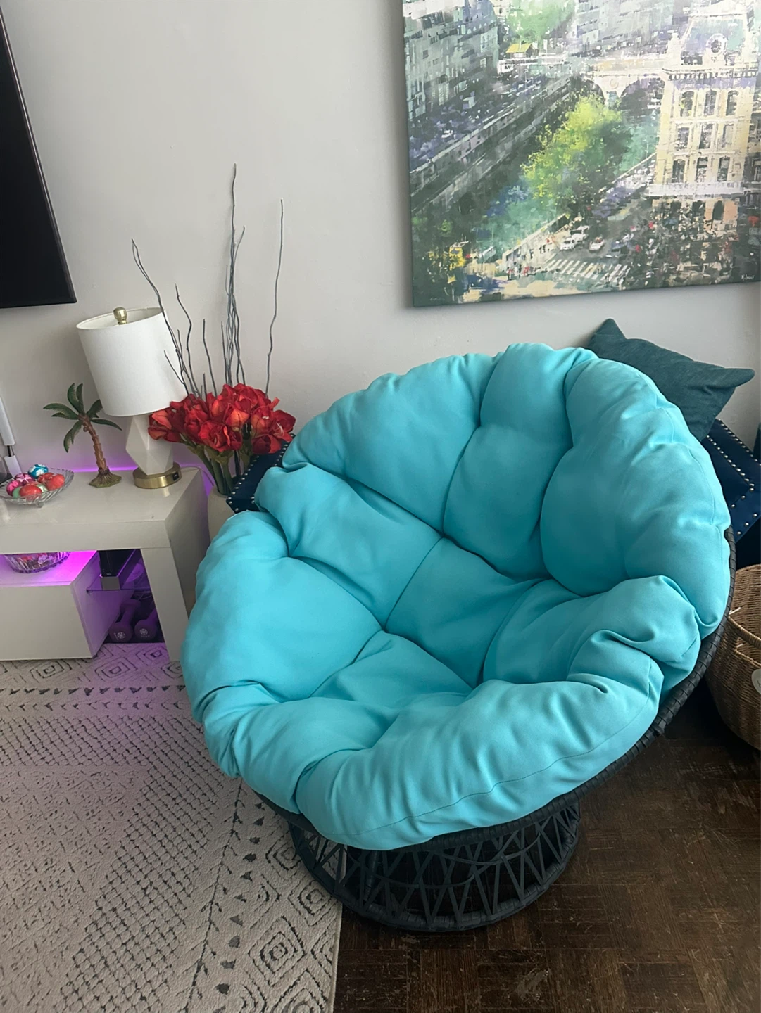 Papasan Chair with 360 degrees swivel - photo 3