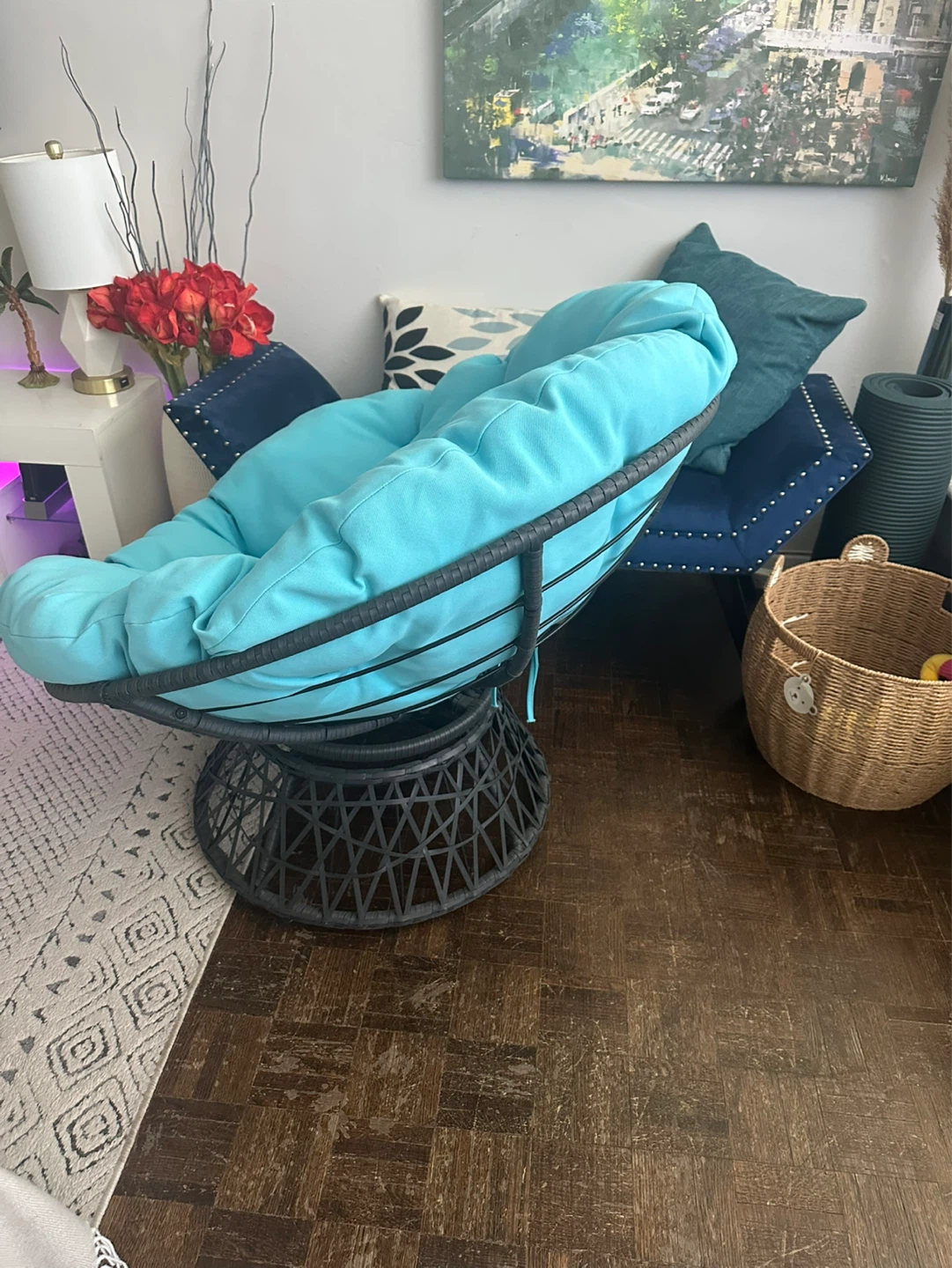Papasan Chair with 360 degrees swivel - photo 2