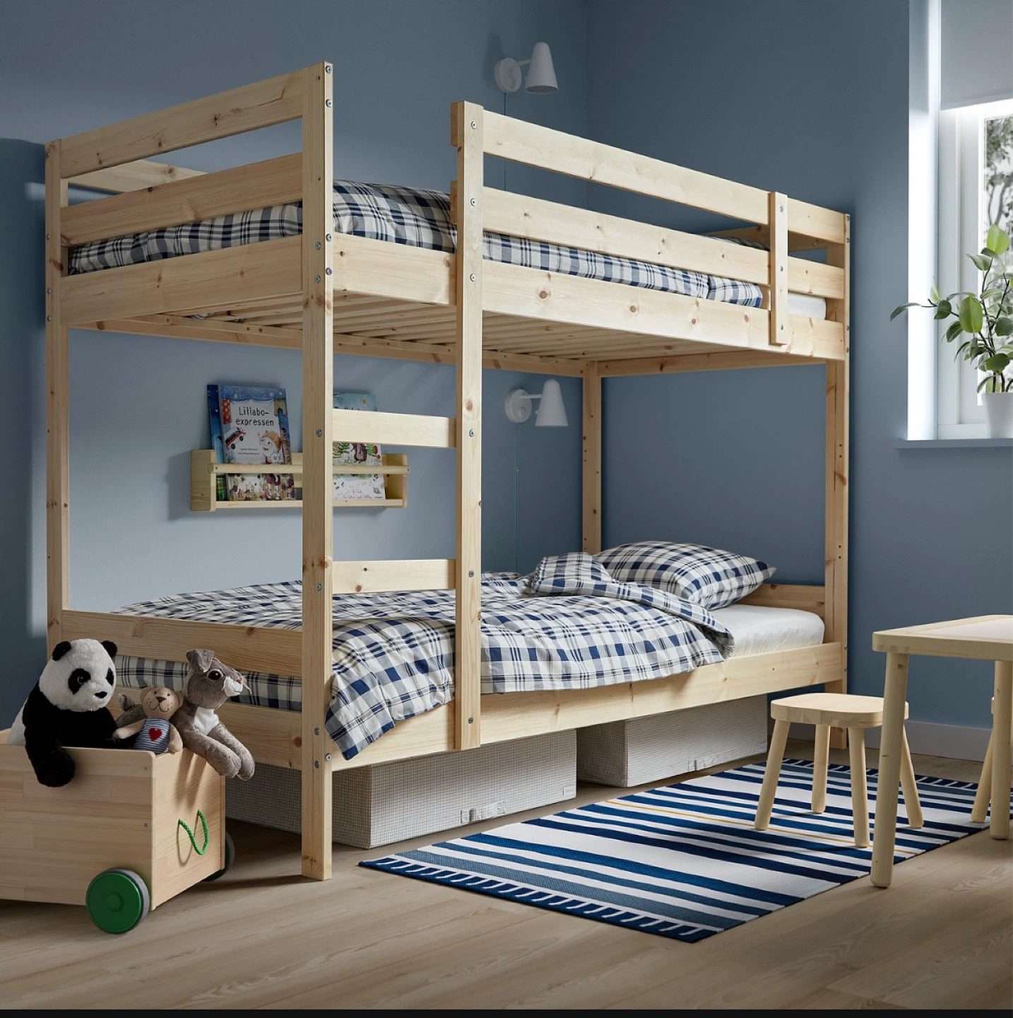 IKEA GULLIVER Twin Bunk Bed - Natural Pine