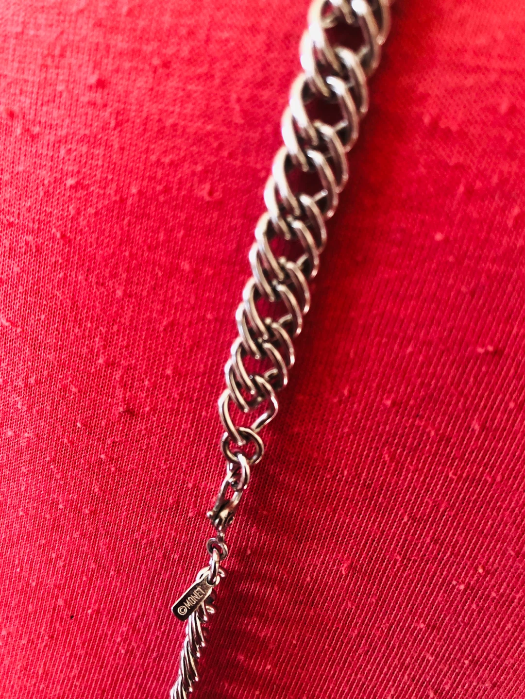 Monet Silver Tone Chain Necklace - photo 3